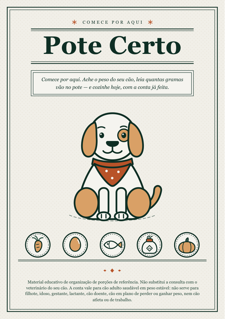 Capa do material Pote Certo
